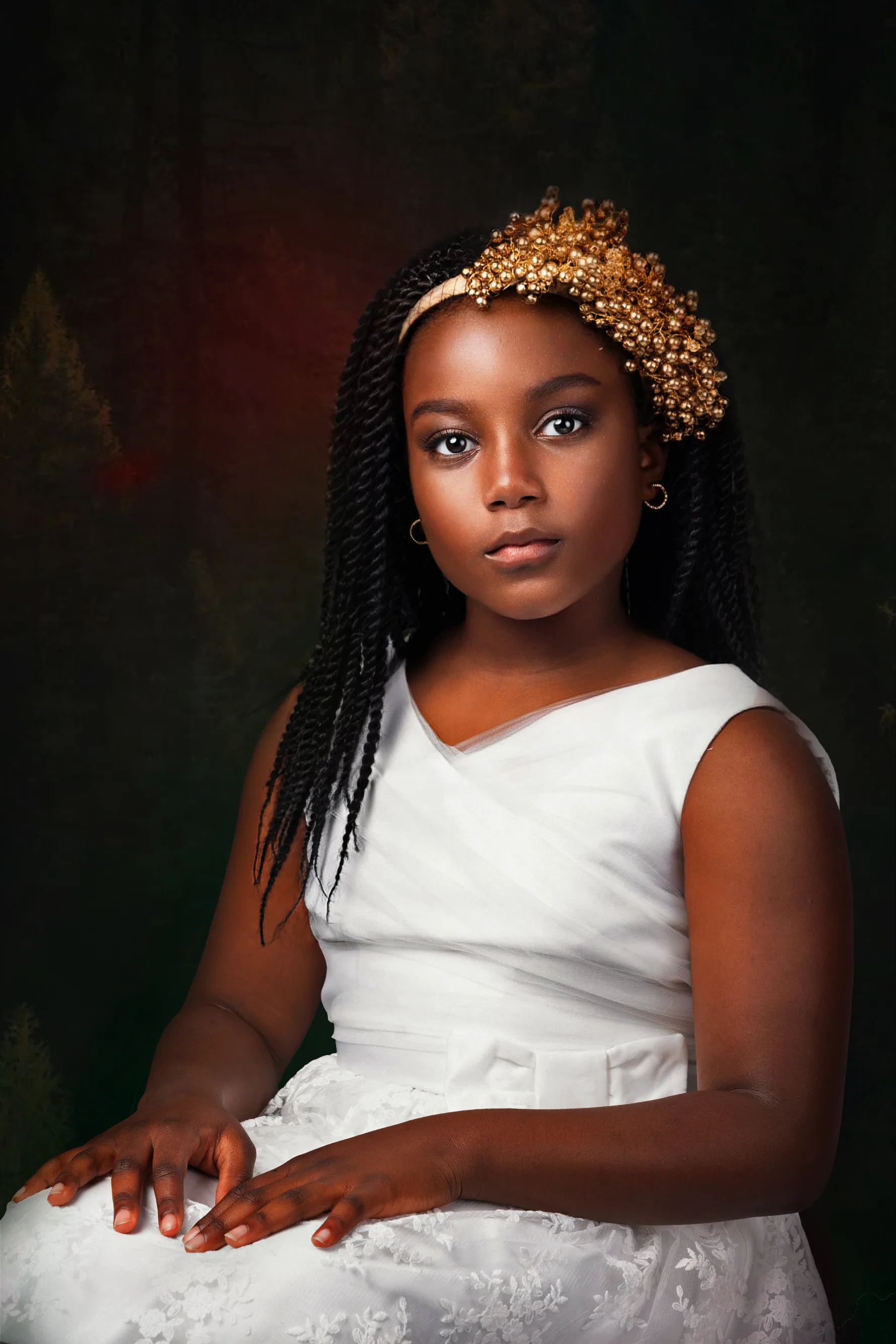 Portrait of a young girl, London